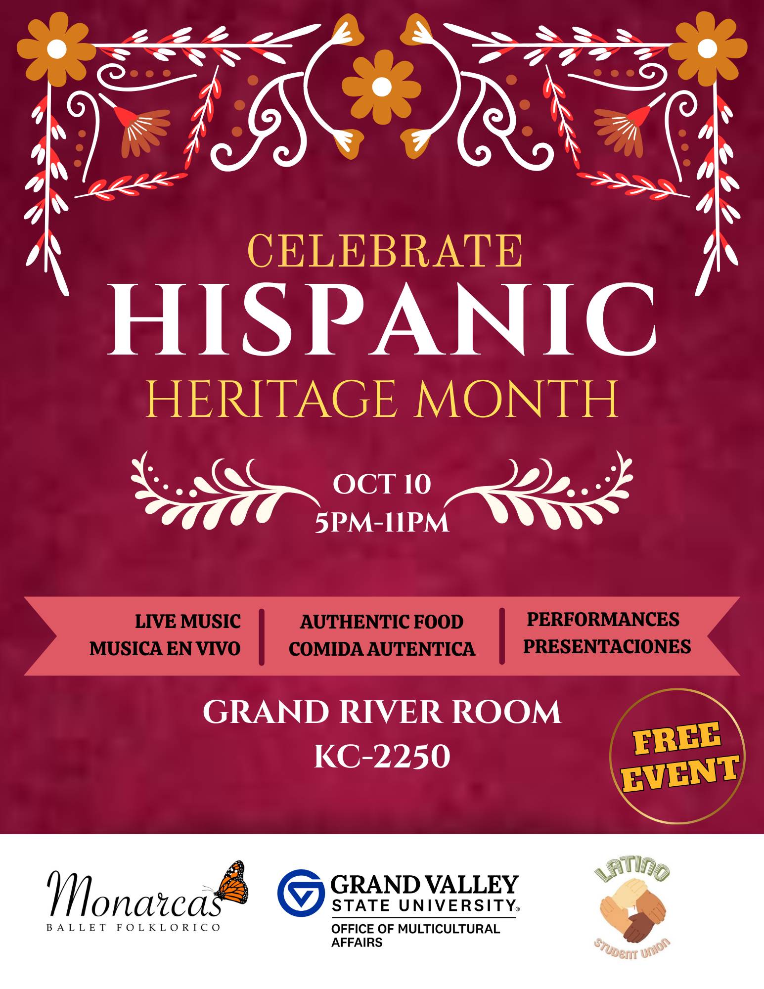 Hispanic Heritage flyer for 2025